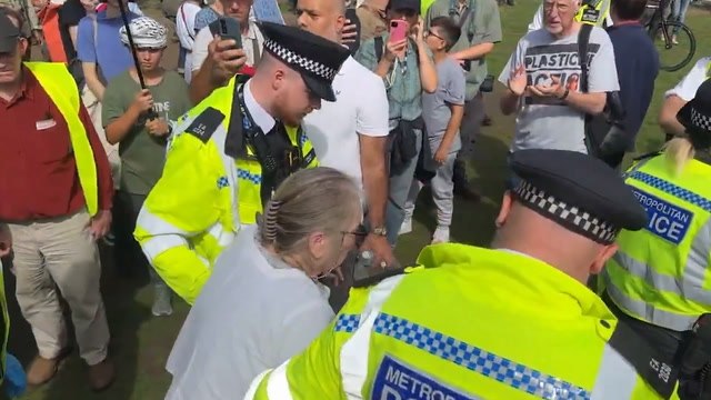 Met Police arrest elderly Palestine Action protesters in Westminster