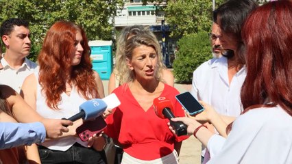 Díaz afirma que el miércoles se verá "quién está con los trabajadores y quién los abofetea"