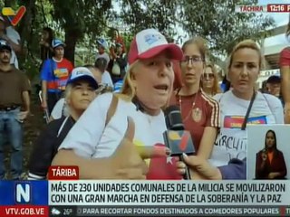 Táchira I En Táriba más de 200 unidades comunales de la Milicia se movilizaron por la paz