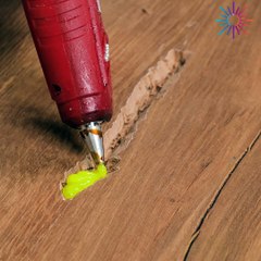 Leveling the floor with just glue