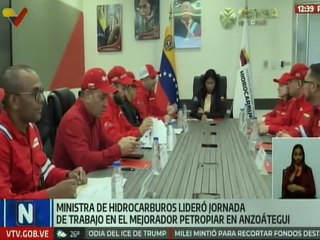 Anzoátegui I Vpdta Delcy Rodríguez lideró reunión para evaluar los logros de Petropiar en 2025