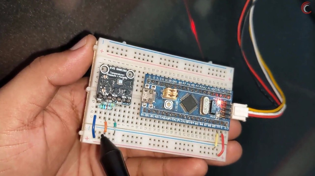 Interfacing BME280 Sensor with STM32 via I²C – Measure Temperature, Pressure & Humidity