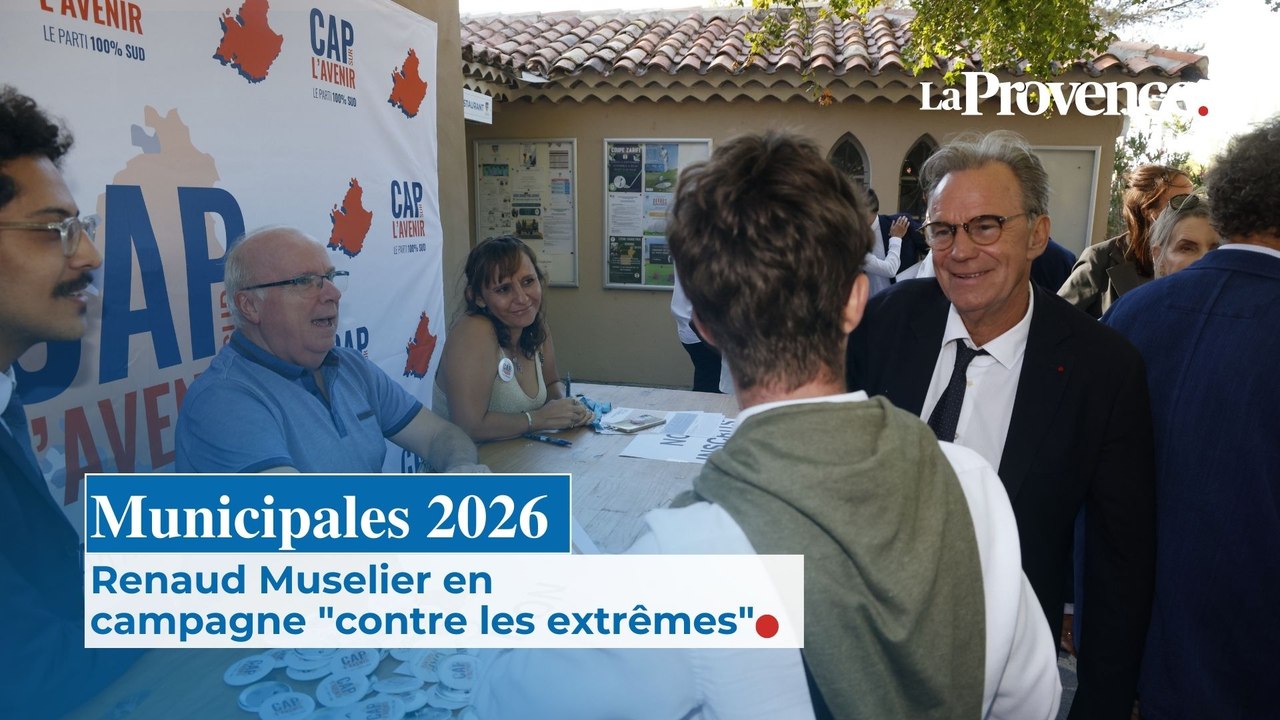 Municipales 2026 : Renaud Muselier en  campagne "contre les extrêmes"