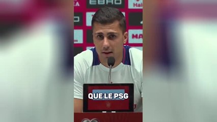 Rodri : "Difficile d'imaginer ne pas donner le Ballon d’Or à un joueur du PSG"
