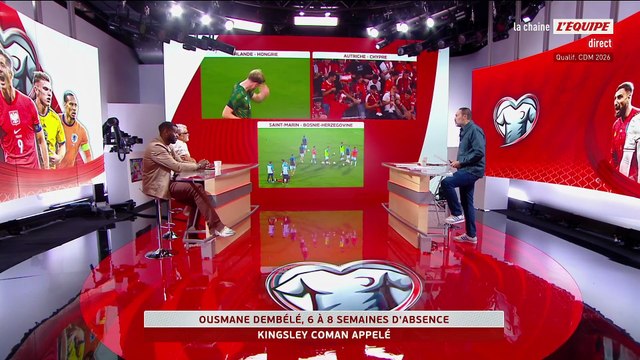 Coman rappelé en équipe de France après les blessures de Dembélé et de Doué - Foot - Bleus