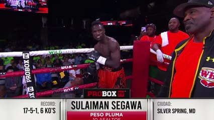 Bryan Acosta VS Sulaiman Segawa