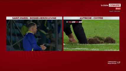 Autriche - Chypre interrompu à cause d'un trou dans la pelouse - Foot - Qualif. Coupe du monde