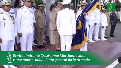 El vicealmirante Crisóstomo Martínez asume como nuevo comandante general de la Armada