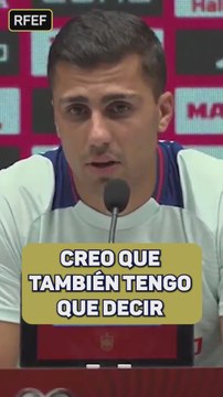 Rodri, sobre el Balón de Oro: Por méritos deportivos, a Dembéle o Vitinha