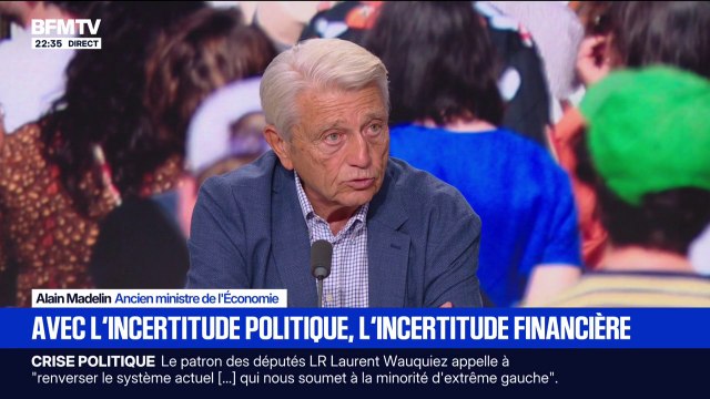 Crise politique: On se trouve dans une situation où la crise de la dette peut s'aggraver , indique Alain Madelin, ancien ministre de l'Économie