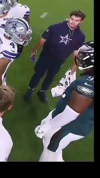 JALEN CARTER SPITS ON DAK PRESCOTT #shorts #nfl #fyp #eagles #cowboys #philadelphia #dallas