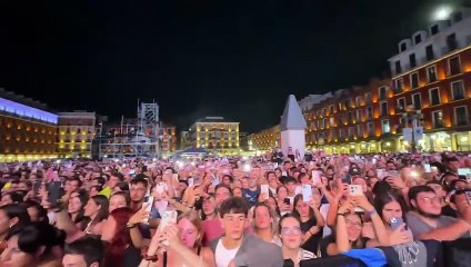 Concierto de Beret en la plaza Mayor de Valladolid