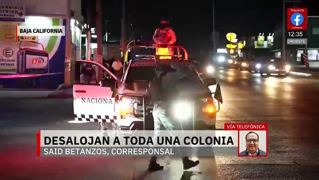 Habitantes de la colonia Lomas de Matamoros en BC son desalojados por fuga de gas