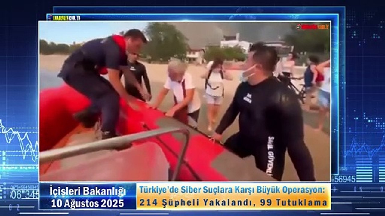 Çanakkale’de Orman Yangınında Mahsur Kalan 348 Vatandaş Kurtarıldı