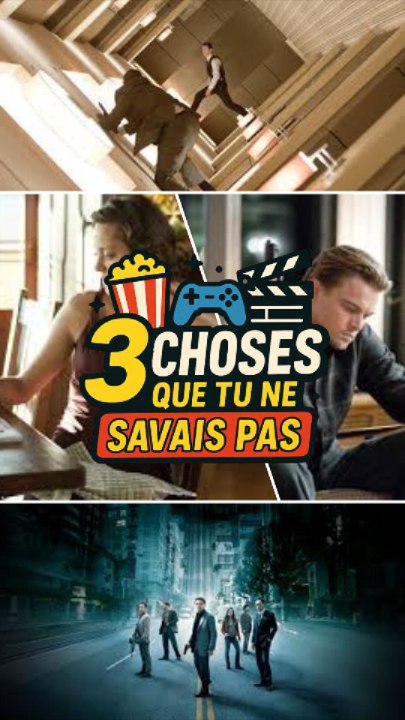 👉 3 Choses que tu savais pas sur Inception !