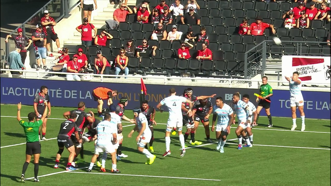 TOP 14 - Essai de Nathan HUGHES (R92) - LOU Rugby - Racing 92