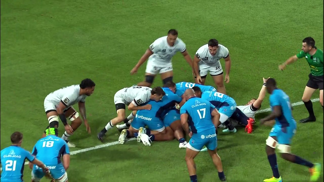 TOP 14 - Essai de Tom BANKS (MHR) - Montpellier Hérault Rugby - RC Toulon