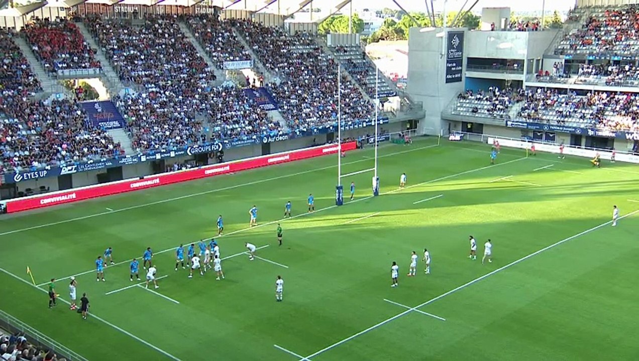 TOP 14 - Essai de Zach MERCER (RCT) - Montpellier Hérault Rugby - RC Toulon