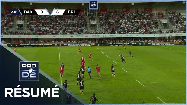 PRO D2 Saison 2025-2026 J02 - Résumé US Dax - CA Brive