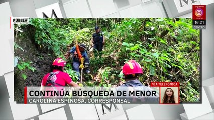 Continúa la búsqueda de Monserrat, menor arrastrada por un río en Puebla
