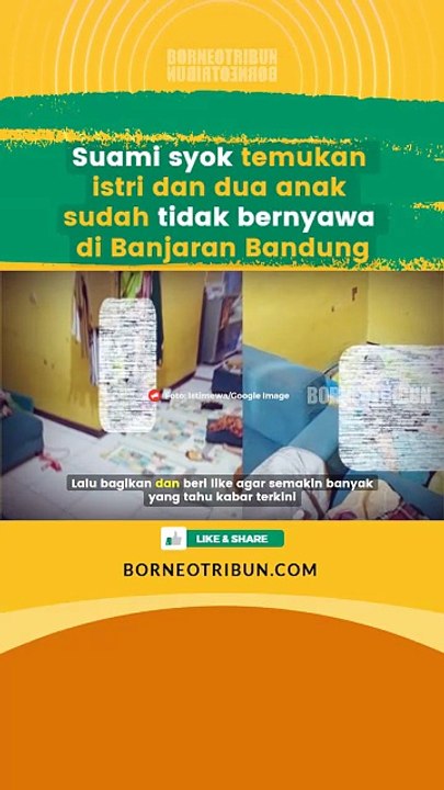 Suami syok temukan istri dan dua anak sudah tidak bernyawa di Banjaran Bandung