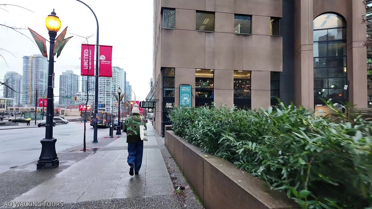 Vancouver B.C. City Walking Tour in 4K - Vancouver Canada Walking Tour in 4K January 2025