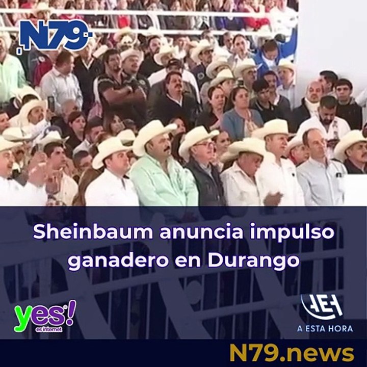 Sheinbaum anuncia impulso ganadero en Durango