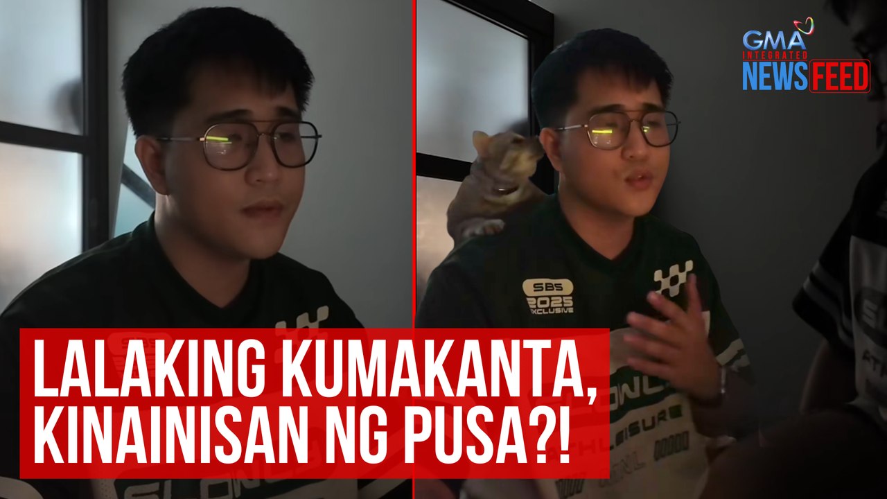 Lalaking kumakanta, kinainisan ng pusa?! | GMA Integrated Newsfeed