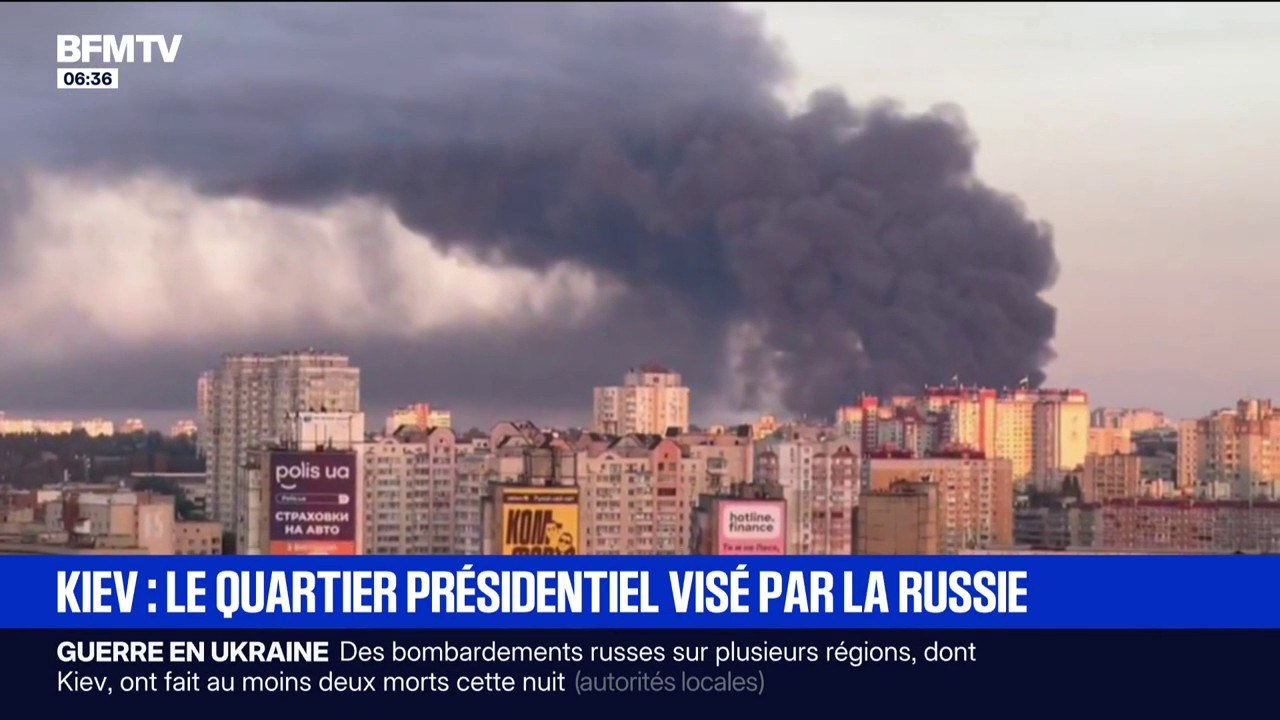 Guerre en Ukraine: le quartier présidentiel à Kiev visé par des frappes russes