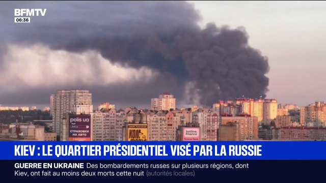 Guerre en Ukraine: le quartier présidentiel à Kiev visé par des frappes russes