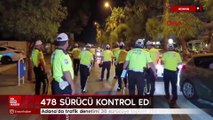 Adana'da trafik denetimi 38 sürücüye toplam 255 bin TL ceza
