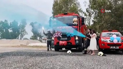 İtfaiye erinden sıra dışı cinsiyet belirleme sürprizi