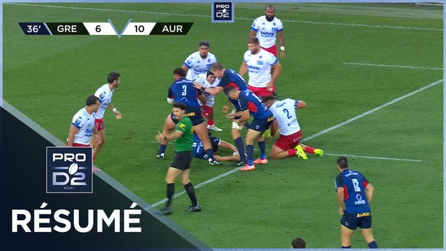 PRO D2 Saison 2025-2026 J02 - Résumé FC Grenoble Rugby - Stade Aurillacois