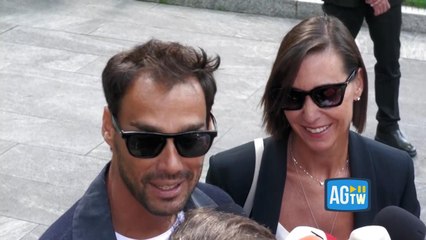Pennetta e Fognini alla camera ardente per Armani: «Non dimenticava un compleanno, era sempre presente»
