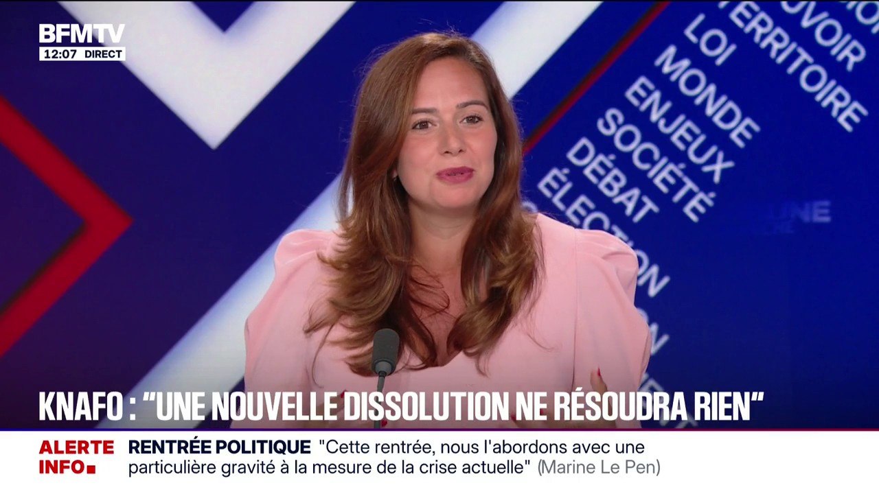 Sarah Knafo (Reconquête): "Nous appelons à une union des droites"