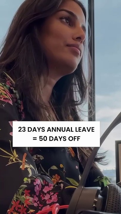 Turn 23 days of annual leave into 50 days off in the next 12 months! #shorts #workplace(1)