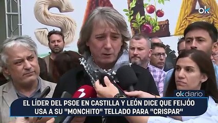 El líder del PSOE en Castilla y León dice que Feijóo usa a su "monchito" Tellado para "crispar"