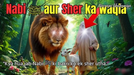 Sher Ne Nabi ﷺ Ka Hukm Maan Liya | Dil Hila Dene Wala Waqia |huzoor ka bachpan|