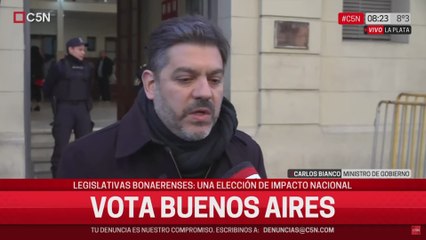 Carlos Bianco: "Que la gente pueda ir a votar es una inversión"