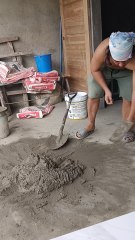 Just work hard to finish the house under construction