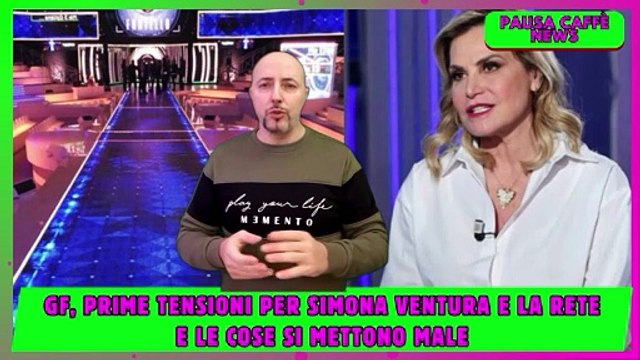 GF, prime tensioni per Simona Ventura e la rete e le cose si mettono male