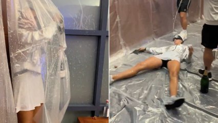 No lo viste: el fiestón de Sabalenka en vestuarios para celebrar su US Open