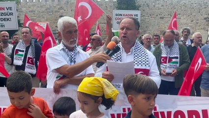 Sinop’ta Filistin’e destek için Küresel Sumud Filosuna Destek gösterisi düzenlendi