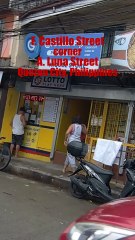 F. Castillo Street corner A. Luna Street in Project 4, Q.C., Philippines