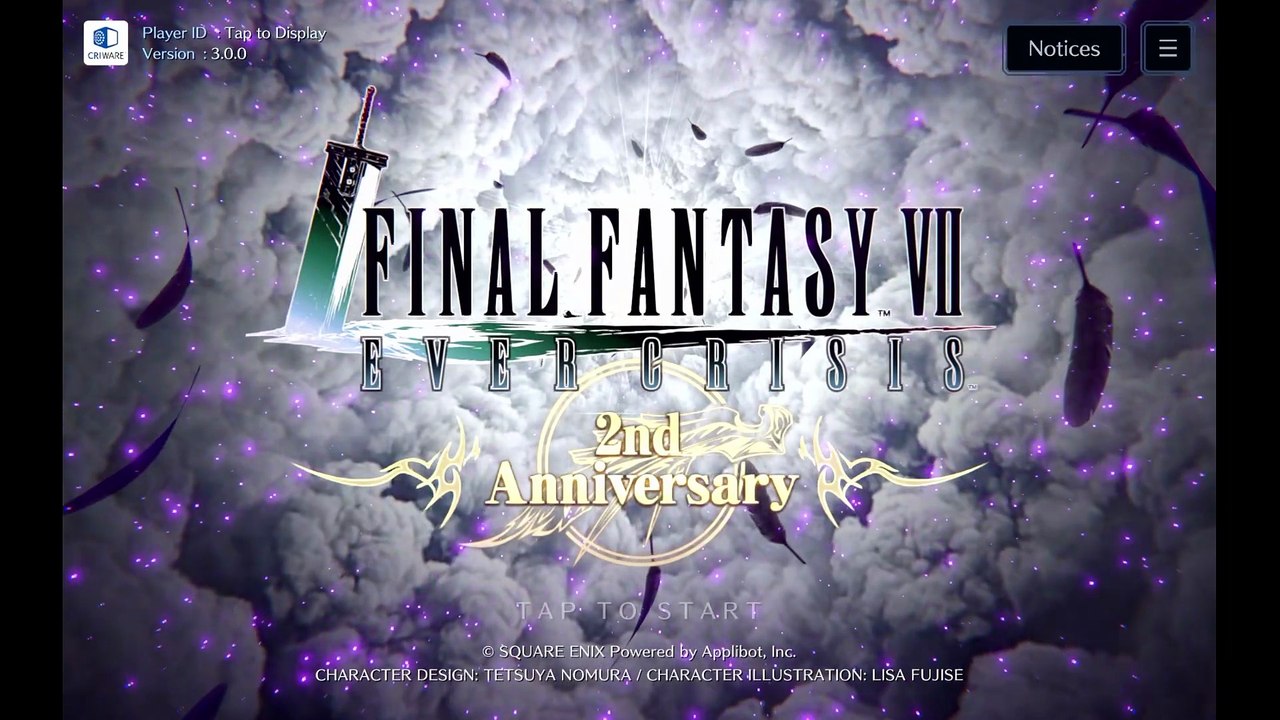 (Android) Final Fantasy 7 EC - 36 - FF7 Advent Children EC Edition - SP Event - Title Screen