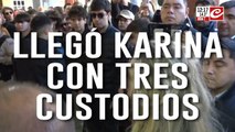Elecciones bonaerenses: Karina Milei llegó fuertemente custodiada