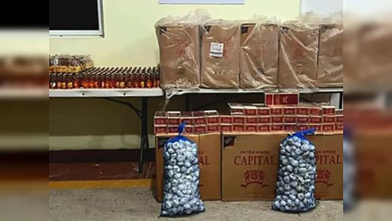 El Ejército ocupa cargamento de cigarrillos, bebidas alcohólicas y ajo