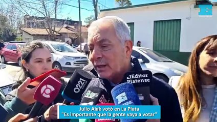 Julio Alak votó en La Plata