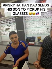 Angry Caribbean dad sends son to pick up his Glasses from the store prank.😂😂😂