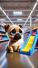 Cute Dog s Big Purchase! Brings Home a Whole Slide for Owner, So Full of Love! 💖🐶